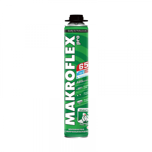Купить Пена Makroflex ShakeTec Pro 65 монтажная, профессиональная, всесезонная 0,85 л по низкой цене