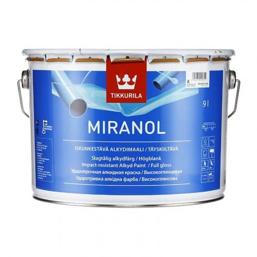 Купить Краска Tikkurila Miranol А алкидная тиксотропная 9 л по низкой цене