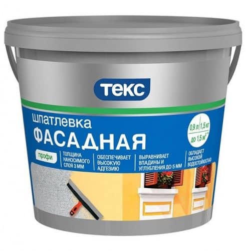 Купить Шпатлевка Текс Профи фасадная акрилатная 1,5 кг по низкой цене