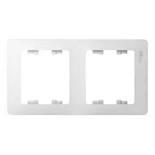 Купить Рамка Schneider Electric Глосса 2 поста горизонтальная белая по низкой цене