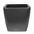 Купить Кашпо Lechuza Quadro LS Complete charcoal metallic 50x50x47 см по низкой цене