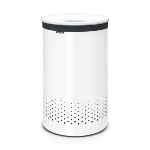 Купить Бак Brabantia для белья с пластиковой крышкой, белый, 60 л по низкой цене