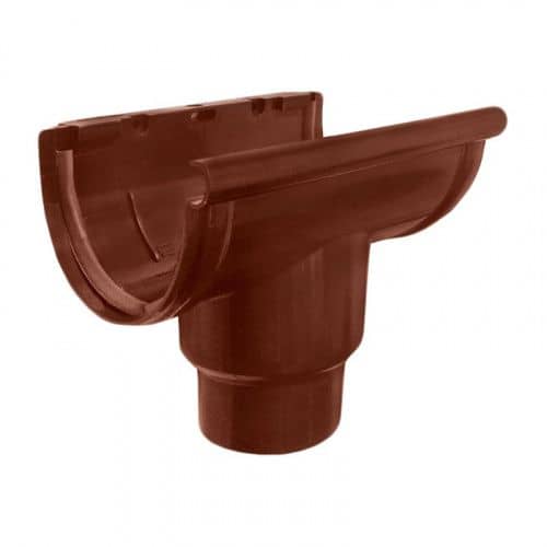 Купить Воронка желоба Murol центральная, коричневая, D=80 по низкой цене