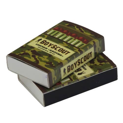Купить Спички незатухающие 40 мм 20 шт Колумб Boyscout по низкой цене