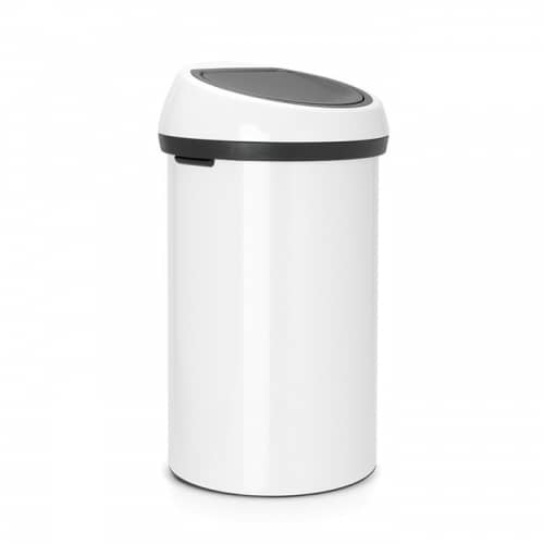 Купить Бак Brabantia Touch Bin New мусорный, белый, 60 л по низкой цене