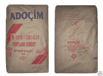 Купить Цемент ADOCIM серый в слинг-бегах 1.5 т по низкой цене