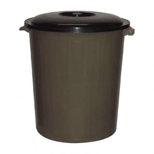 Купить Бак для мусора круглый, с крышкой, 50 л по низкой цене