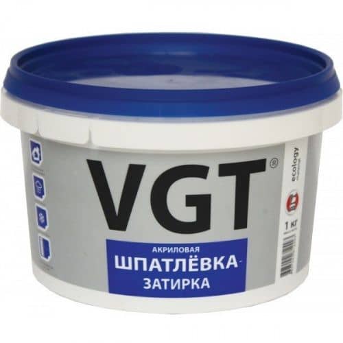 Купить Шпатлевка-затирка VGT водостойкая 1 кг по низкой цене