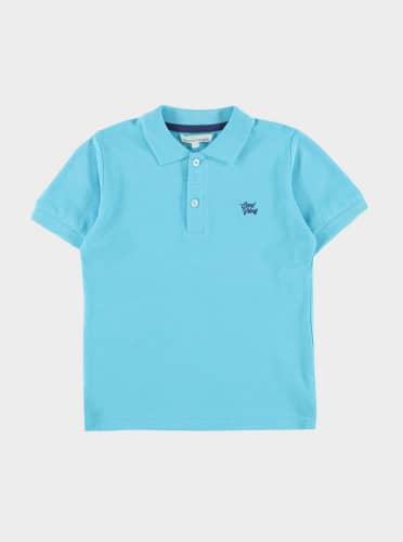 Купить Поло Piazza Italia, голубое по низкой цене