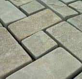 Купить Плитка из песчаника, серо-зеленая пиленая галтованная, 2х10х20 см по низкой цене