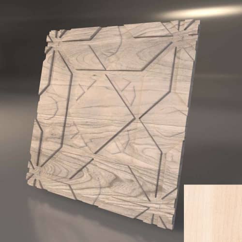3D панель стеновая Relieffo Geometry (Береза) Д033БР 600х600х30 мм