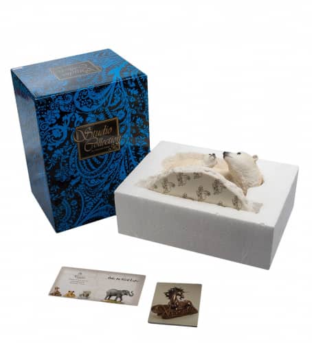 Купить Статуэтка Veronese Белый медведь с детенышем WS-706 по низкой цене