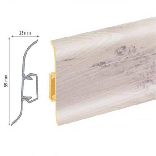 Деревянный, металлический, пластиковый напольный плинтус.