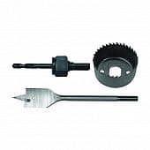 Купить Набор Biber для врезки дверных защелок, 24/50 мм, 3 предм. по низкой цене