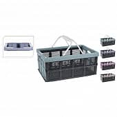 Купить Корзина пластиковая с ручками складная 49х35х24 см микс Y54230480 по низкой цене