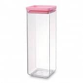 Купить Контейнер Brabantia пластиковый, прямоугольный, розовый 2,5 л по низкой цене