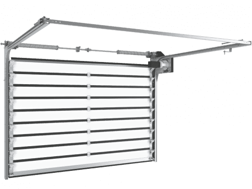Купить Скоростные секционные ворота DoorHan из алюминиевых сэндвич-панелей с торсионным механизмом ISD01-PARKING по низкой цене