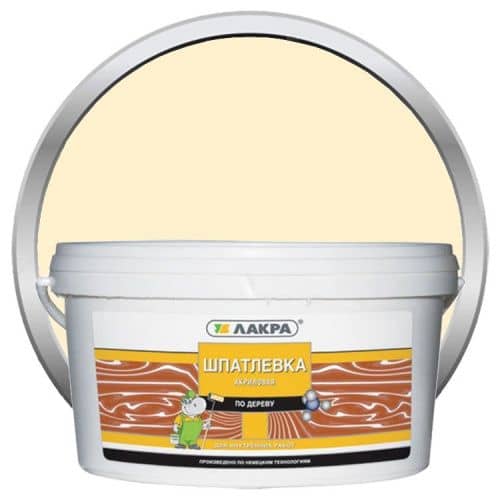 Купить Шпатлевка Лакра акриловая по дереву Береза 0,6 кг по низкой цене