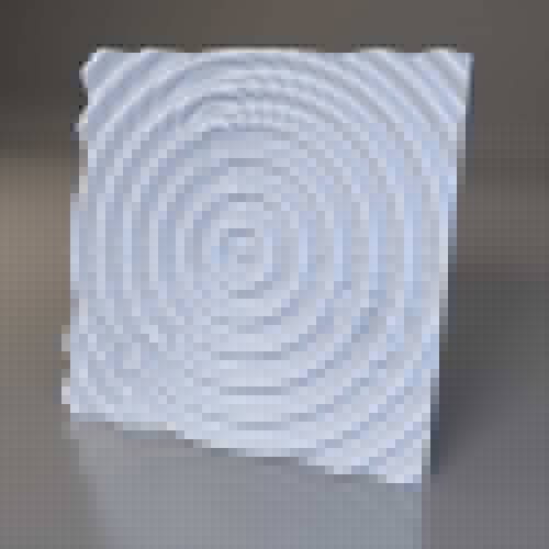 3D панель стеновая Relieffo Magnetic 050 из пенополиуретана 600x600x30 мм