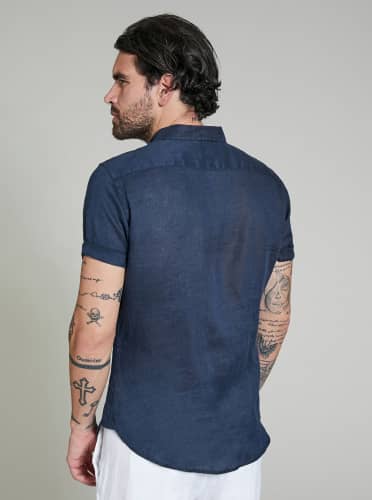 Купить Рубашка Piazza Italia синяя по низкой цене