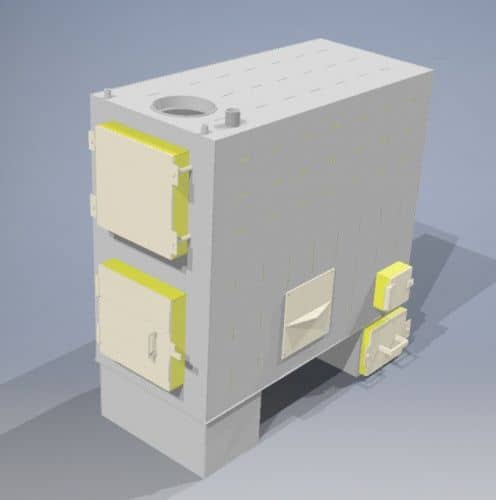 Купить Котел твердотопливный на дровах 100 кВт по низкой цене