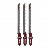 Купить Пилки Biber Т101АО для электролобзика, для дерева, фигурные, чистый рез, 56/1,4 мм, 3 шт. по низкой цене