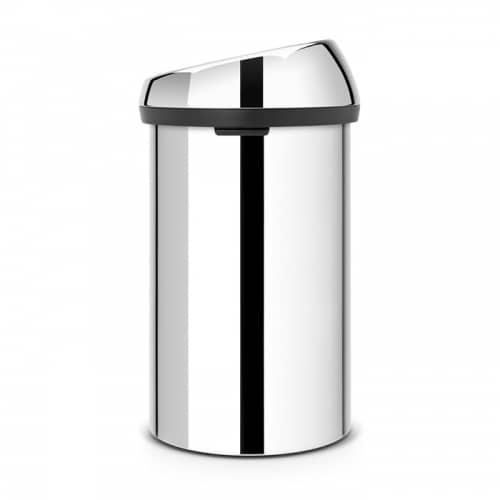 Купить Бак Brabantia Touch Bin New мусорный, стальной полированный, со стальной крышкой, 60 л по низкой цене