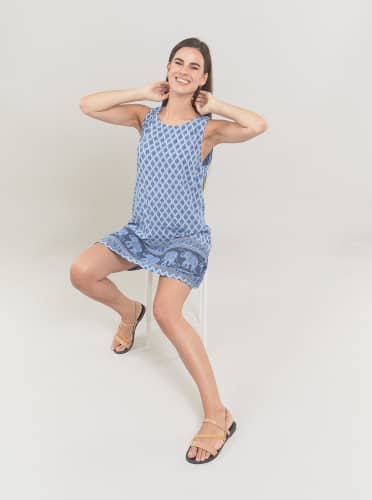 Купить Платье Piazza Italia синее по низкой цене