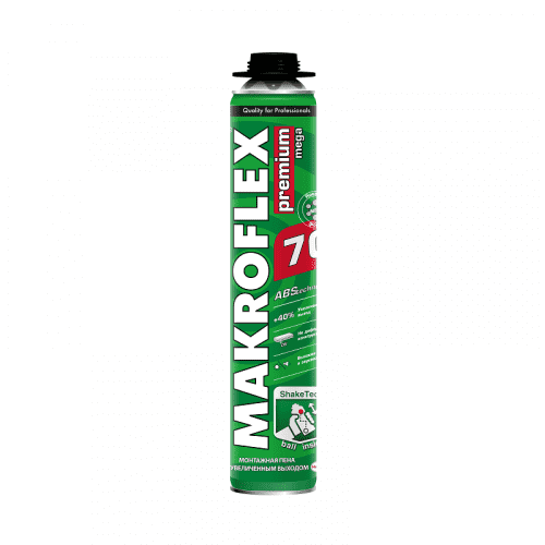 Купить Пена Makroflex ShakeTec Premium  Mega 70 монтажная профессиональная 0,87 л по низкой цене