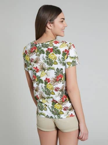 Купить Футболка Piazza Italia 26003 с цветками по низкой цене