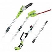 Купить Высоторез Greenworks G40PSH кусторез аккумуляторный без аккумулятора и зарядного устройства по низкой цене