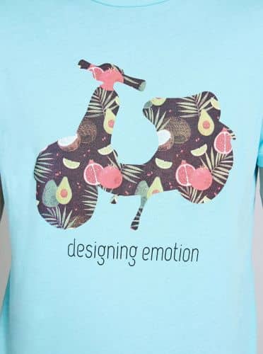 Купить Футболка Piazza Italia con stampe a fantasia голубая по низкой цене