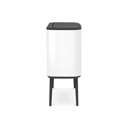 Купить Бак Brabantia Touch Bin Bo мусорный, белый, 11+23 л по низкой цене