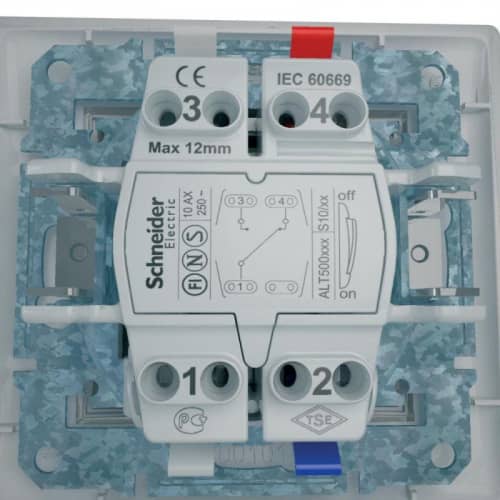 Купить Механизм переключателя проходного 1-кл. СП Sedna 10А IP20 (сх. 6) 250В бел. SchE SDN0400121 по низкой цене