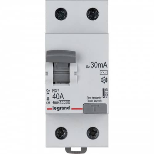 Купить Выключатель дифференциального тока (УЗО) 2п 40А 30мА тип AC RX3 Leg 402025 по низкой цене