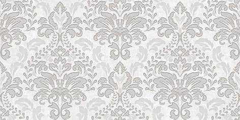 Купить Плитка Ceramica Classic Afina Damask Декор серый 20х40 см по низкой цене