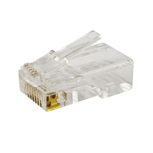 Купить Коннектор компьютерный RJ-45 UTP для кабеля, cat. 5e (8р-8с), уп. 100 штук по низкой цене
