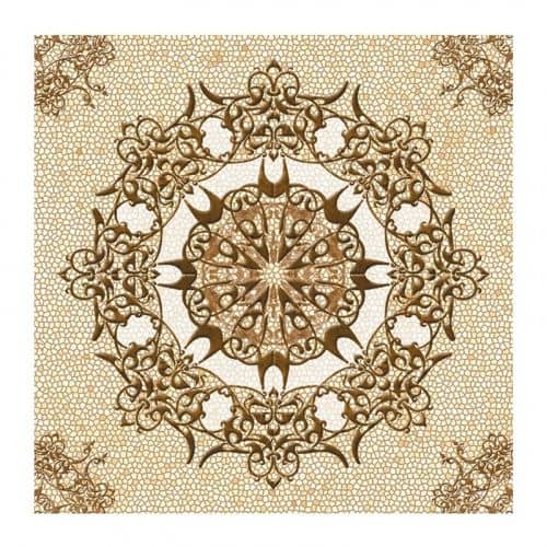 Купить Плитка La Favola Карибы "Ковер" напольная, бежевая, 400x9х400 мм по низкой цене