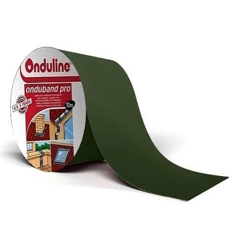 Купить Лента Ондулин Ондубанд битумная, самоклеящаяся, зеленая, 10000х150 мм по низкой цене