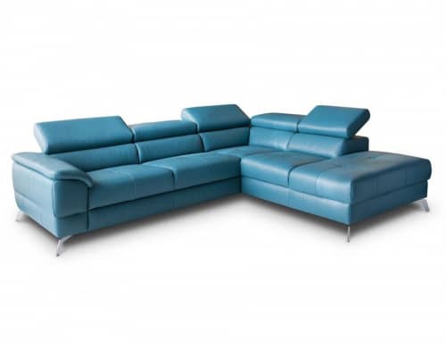 Купить Диван Gala Collezione Catania угловой, кожаный по низкой цене