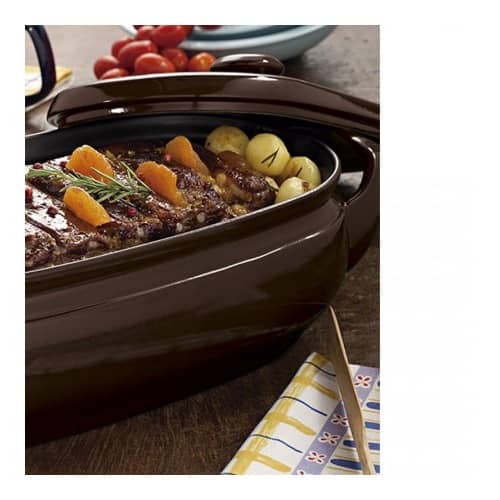 Купить Форма Ceraflame Terrine для запекания, тушения, с керамической крышкой, шоколадная, 4,5 л по низкой цене