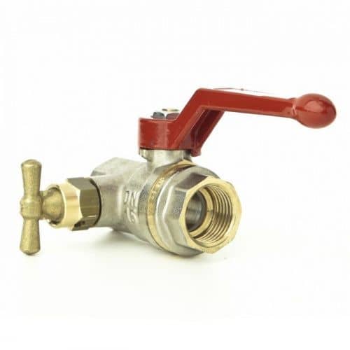 Купить Кран Danfoss BVR-D шаровой Ду25 Ру40 со спускным элементом и заглушкой Rp1, 065B8218 по низкой цене