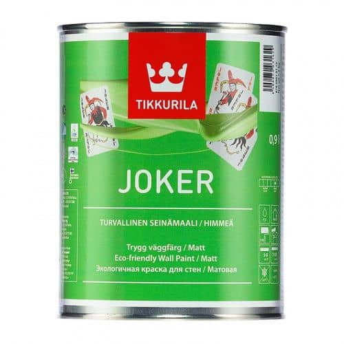 Купить Краска Tikkurila JOKER A в/д, интерьерная, гипоаллергенная 0,9 л по низкой цене