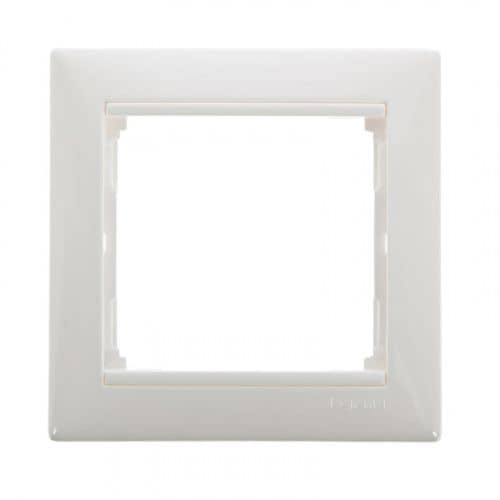 Купить Рамка Legrand Валена 1-постовая, горизонтальная, IP20, белая по низкой цене