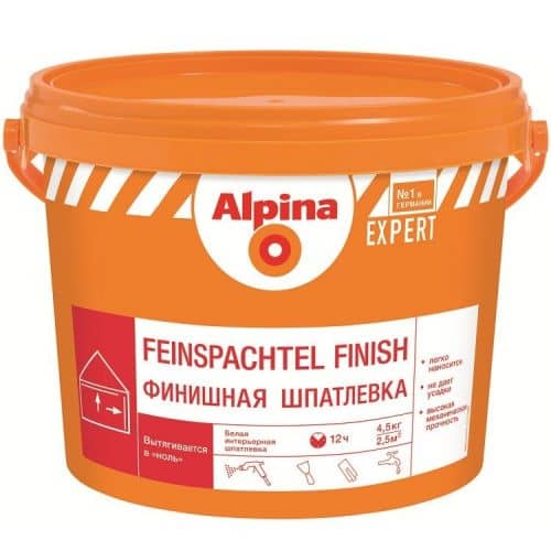 Купить Шпатлевка Alpina Expert Feinspachtel Finish финишная 4,5 кг по низкой цене