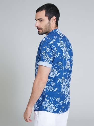 Купить Рубашка Piazza Italia голубая по низкой цене