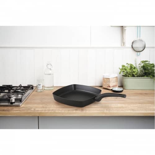 Купить Сковорода-гриль Brabantia Heat Matt Black антипригарная 26х26 см по низкой цене