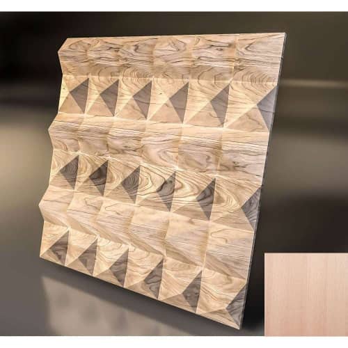 3D панель стеновая Relieffo Barrier (Бук) Д023Б 600х600х30 мм