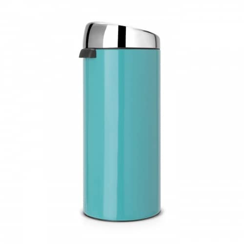 Купить Бак Brabantia Touch Bin New мусорный, лазурно-синий, 30 л по низкой цене