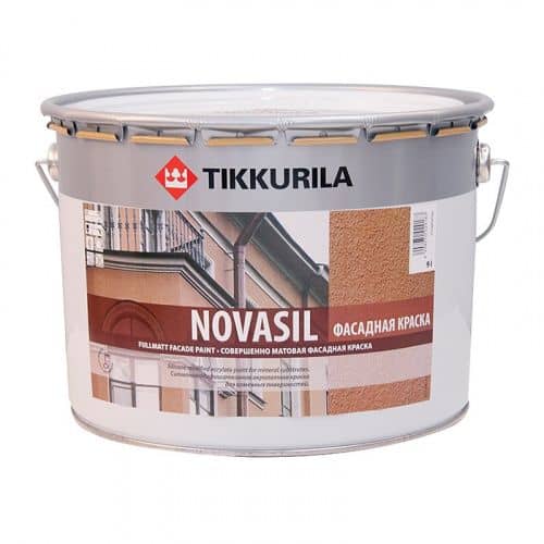 Купить Краска Tikkurila Novasil MRA в/д фасадная 9 л по низкой цене